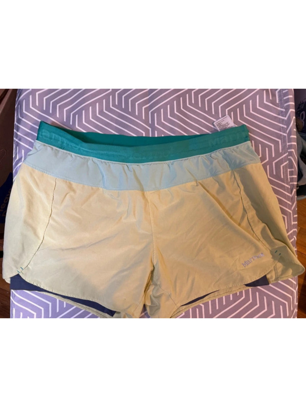 Marmot XL 2-in-1 Hiking Running Shorts Built-In Biker Liner